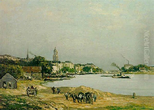 A View Of Arnheim Oil Painting by Louis Apol