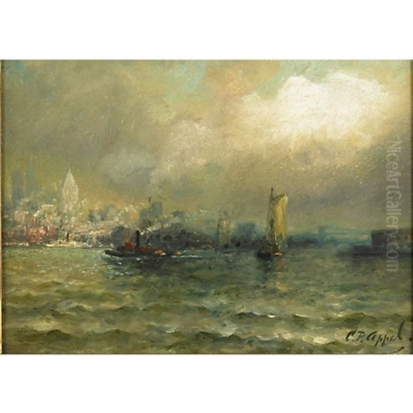 Manhattan Oil Painting by Charles P. Appel