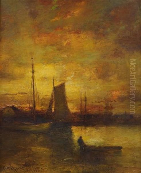 Eventide Oil Painting by Charles P. Appel