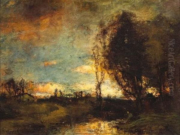 The Golden Evening Oil Painting by Charles P. Appel