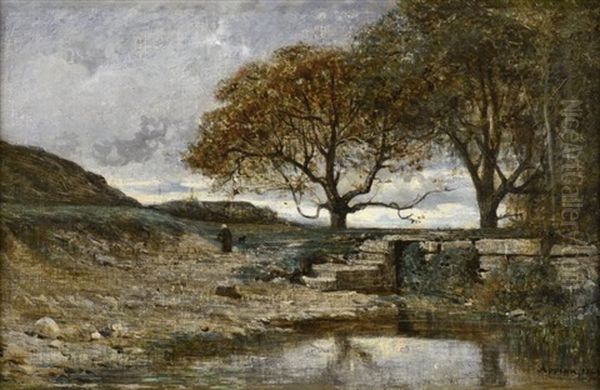 Environs De Rix (ain) Oil Painting by Adolphe Appian