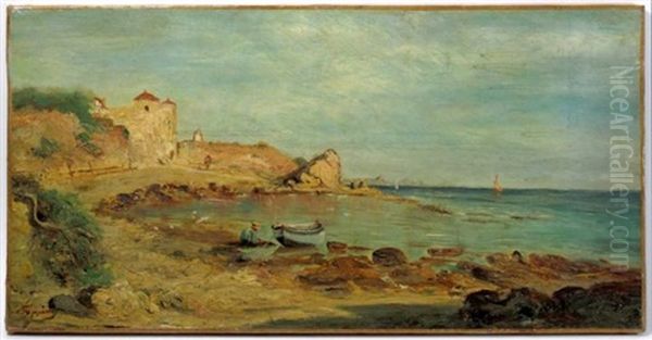 Cote Rocheuse Oil Painting by Adolphe Appian