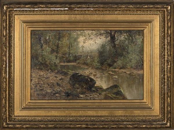 Vue De Sous Bois Oil Painting by Adolphe Appian