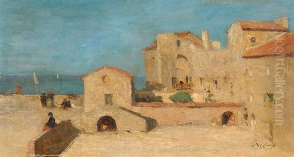 Remparts De Cannes Oil Painting by Adolphe Appian