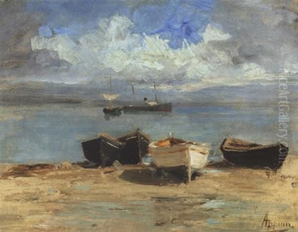 Genfersee Oil Painting by Adolphe Appian