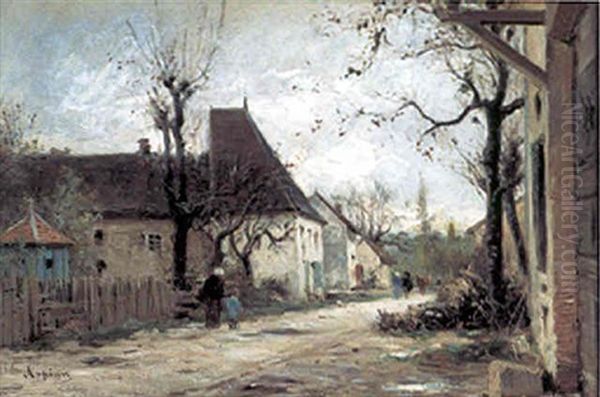 Chemin Anime Oil Painting by Adolphe Appian