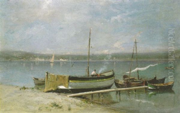 Bord De Mer Pres Des Martigues Oil Painting by Adolphe Appian