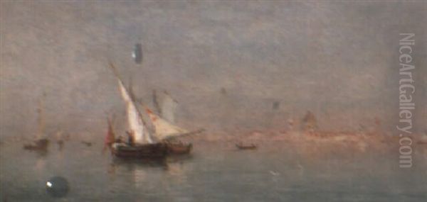 A View Of Venice Oil Painting by Adolphe Appian