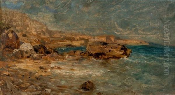 Bords De Mer Mediterranee Oil Painting by Louis Appian