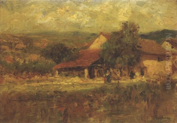 Chaumiere Oil Painting by Louis Appian