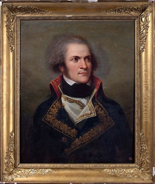 Portrait De Guillaume Marie-anne Brune En Habit De General De Division (1763 - 1815) Oil Painting by Andrea Appiani