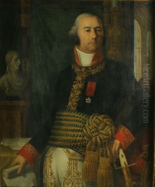 Portrait Du General Campi Oil Painting by Andrea Appiani