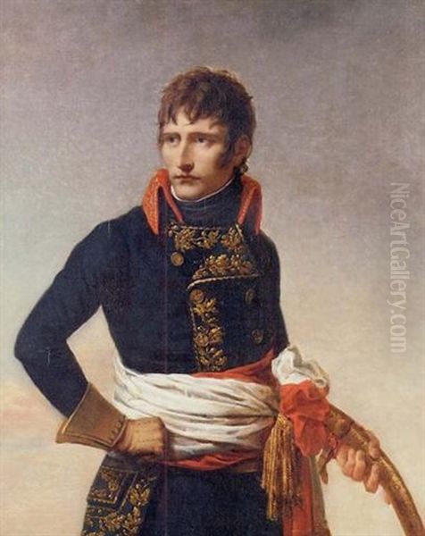 Portrait Of Napoleon Bonaparte As First Consul, Holding A Sabre Oil Painting by Andrea Appiani