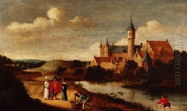 Vor Der Stadt Oil Painting by Thomas Van Apshoven