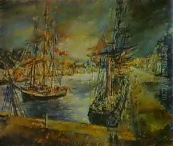 Saint Malo-bretagne Oil Painting by Alexis Paul Arapov