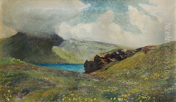 Paesaggio Montano Oil Painting by Luigi Arbarello