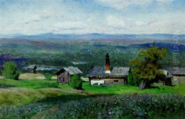 Fjallvy, Dalarna Oil Painting by Olof Arborelius