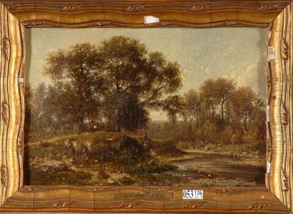 Paysage Oil Painting by Jean Alexis Achard