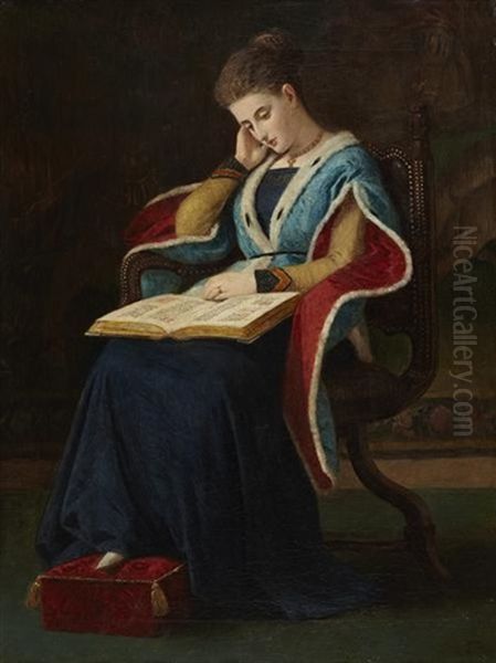 Scholarly Pursuits Oil Painting by James Archer