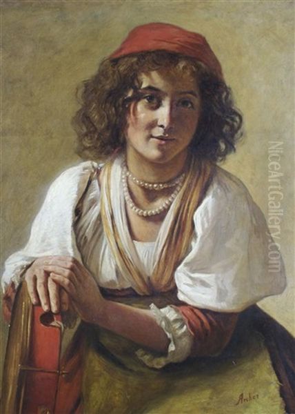 Gypsy Girl Oil Painting by James Archer