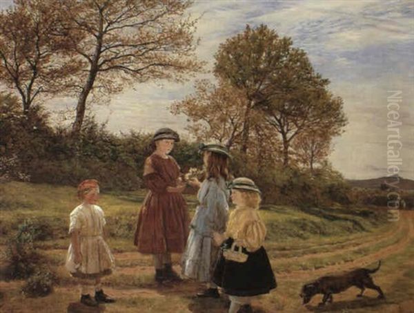 The Flower Pickers Oil Painting by James Archer