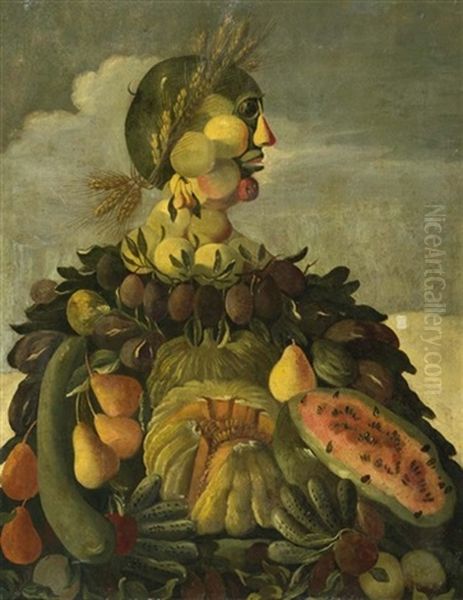 Allegorie Des Sommers Oil Painting by Giuseppe Arcimboldo