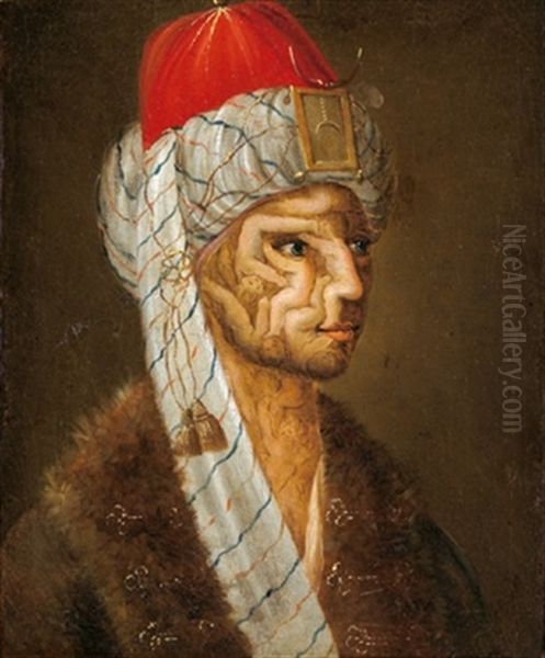 Ritratto Di Un Pascia Turco Oil Painting by Giuseppe Arcimboldo