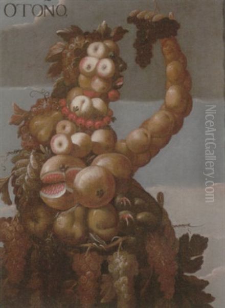 An Anthropomorphic Figure Of Autumn by Giuseppe Arcimboldo