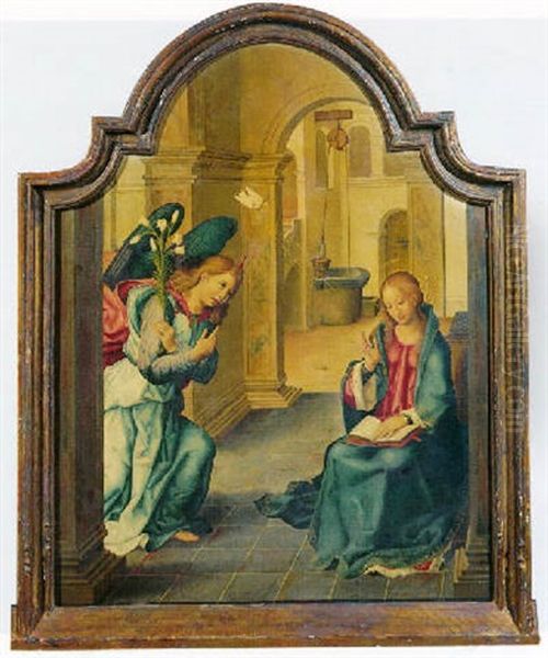 The Annunciation Oil Painting by Pablo de Aregio