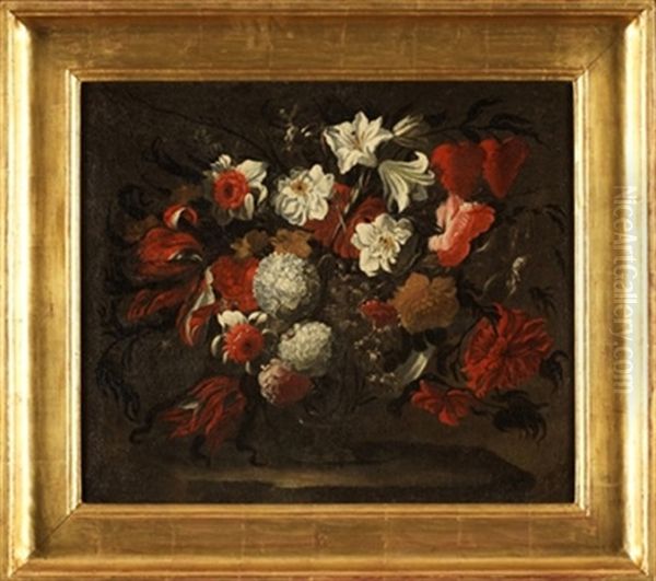 Acesta De Flores Oil Painting by Jose De Arellano