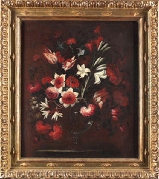 Jarron Con Flores Oil Painting by Jose De Arellano