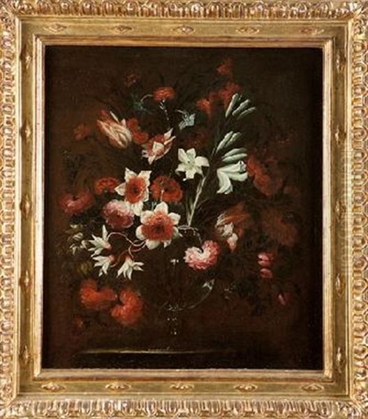 Jarron Con Flores Oil Painting by Jose De Arellano