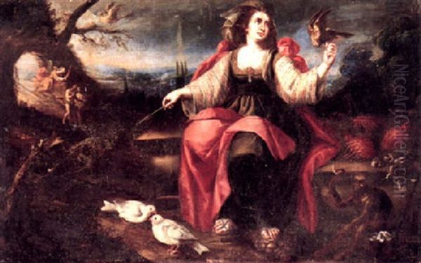 Allegory Of The Sense Of Touch Oil Painting by Juan De Arellano