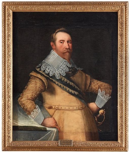 Konung Gustaf Ii Adolf Oil Painting by Cornelius Arendtson