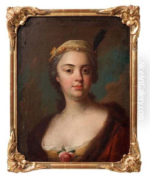 Ulrika Eleonora Ribbing Af Zernava (1723-1787) Oil Painting by Olof Arenius