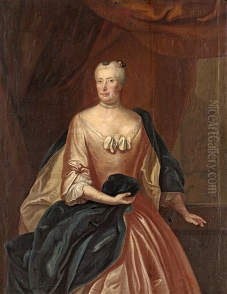 Ingeborg Christina Stael Von Holstein Fodd Horn Af Rantzien Oil Painting by Olof Arenius