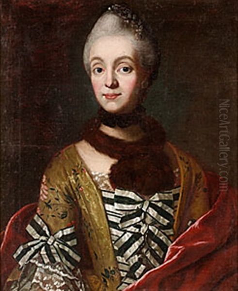 Agneta Dorotea Hummelhielm Oil Painting by Olof Arenius