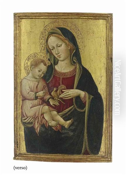 The Madonna And Child With A Goldfinch Oil Painting by Spinello Aretino