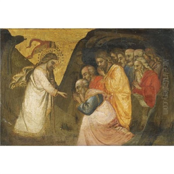 Christ In Limbo Oil Painting by Spinello Aretino