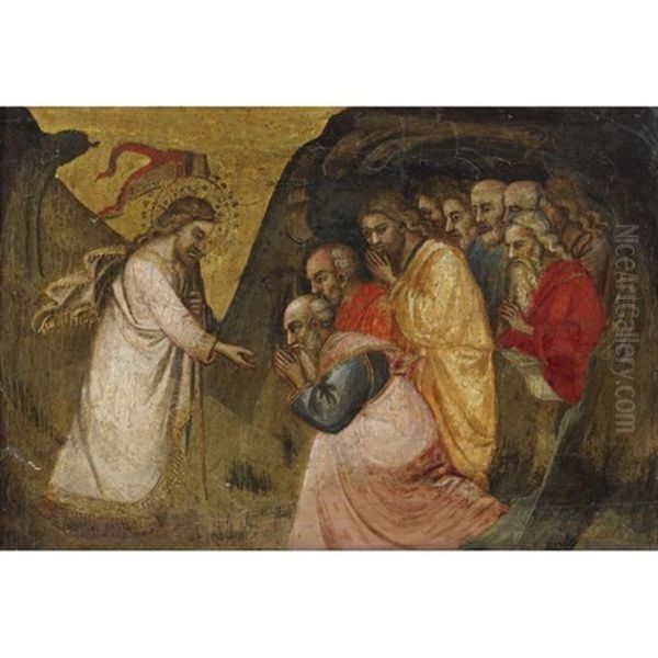 Christ In Limbo Oil Painting by Spinello Aretino