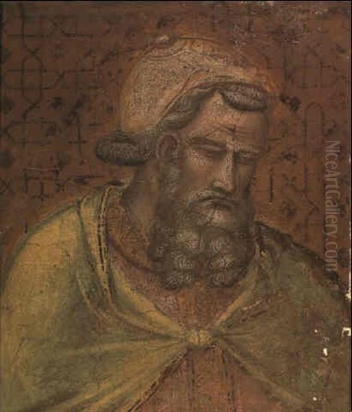 The Head Of Herod Antipas Oil Painting by Spinello Aretino