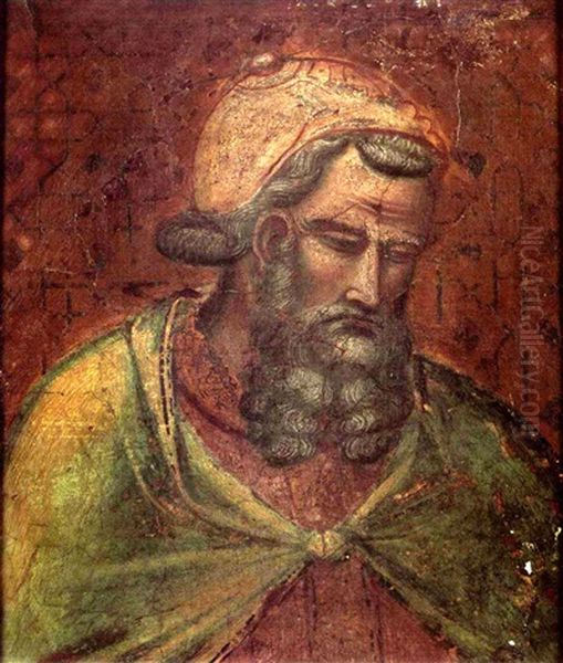 The Head Of Herod Antipas Oil Painting by Spinello Aretino