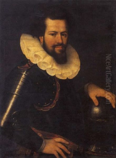 Ritratto Di Ranuccio I Farnese Oil Painting by Cesare Aretusi