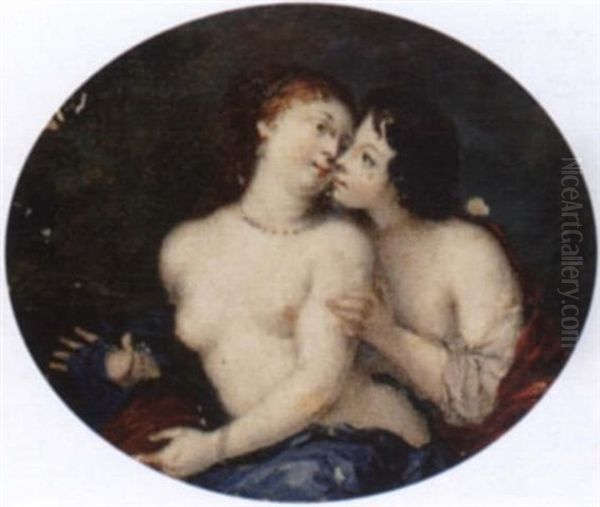 Lovers Oil Painting by Jacques-Antoine Arlaud