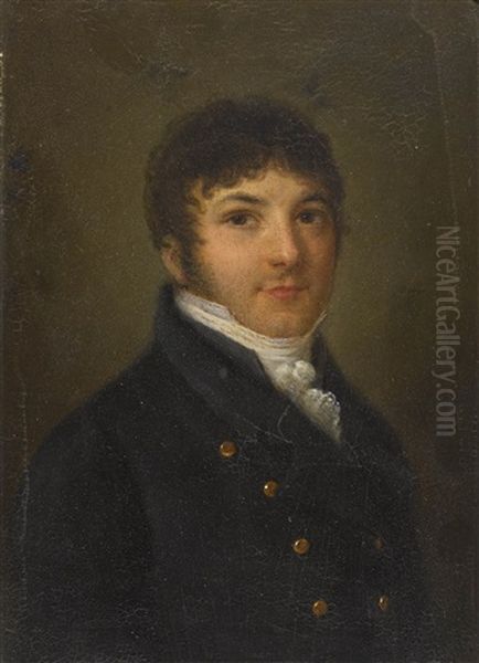 Portrat Von Henri Vincent Carrard (1766-1820) Oil Painting by Marc-Louis Arlaud