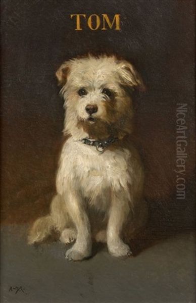 Portrait De Tom Oil Painting by Edouard Armand-Dumaresq