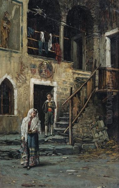 Corteggiamento Oil Painting by Raffaelo Armenise