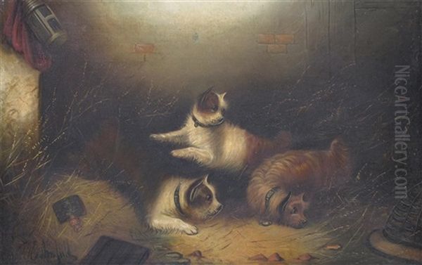 Waiting For Their Victim Oil Painting by Edward Armfield