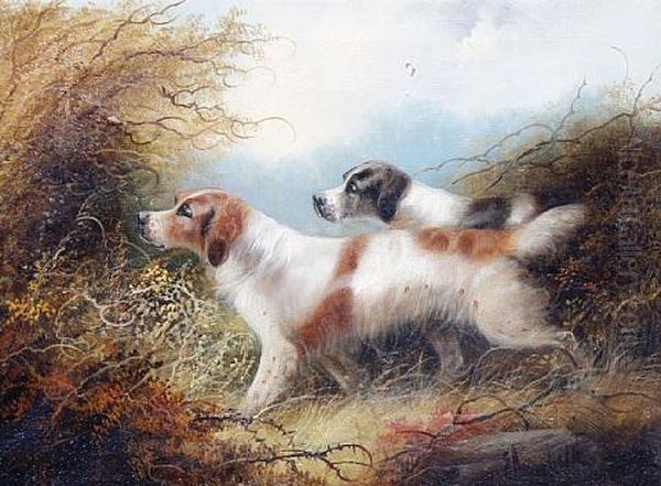 On The Scent (+ Dinner Time; Pair) Oil Painting by Edward Armfield