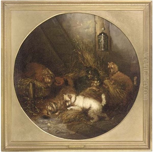 The Elusive Mouse Oil Painting by Edward Armfield